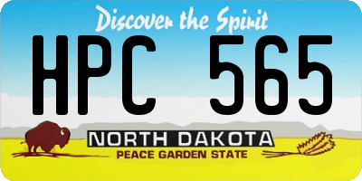 ND license plate HPC565