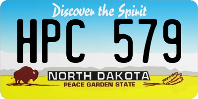 ND license plate HPC579
