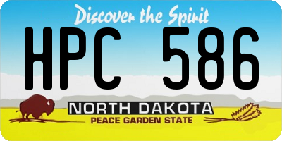ND license plate HPC586