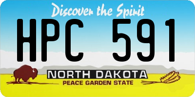 ND license plate HPC591