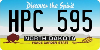 ND license plate HPC595