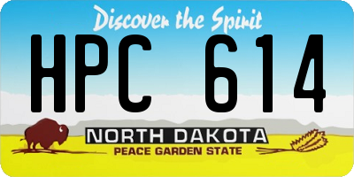 ND license plate HPC614