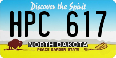 ND license plate HPC617