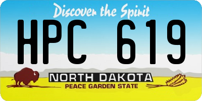 ND license plate HPC619