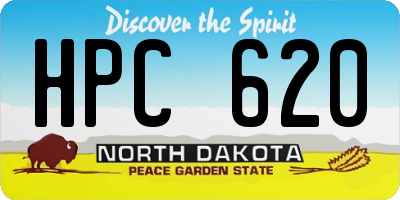 ND license plate HPC620