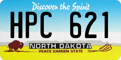 ND license plate HPC621