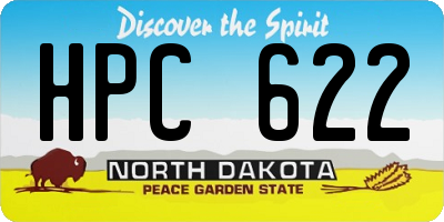ND license plate HPC622