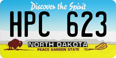 ND license plate HPC623