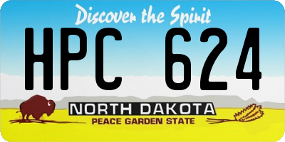 ND license plate HPC624