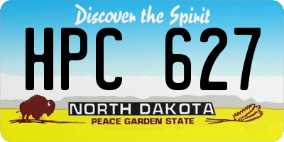 ND license plate HPC627