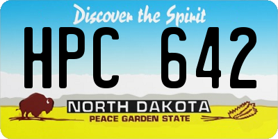 ND license plate HPC642