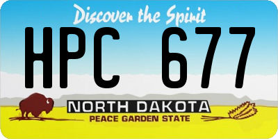 ND license plate HPC677