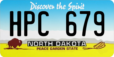 ND license plate HPC679