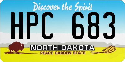 ND license plate HPC683