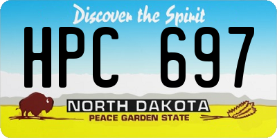 ND license plate HPC697