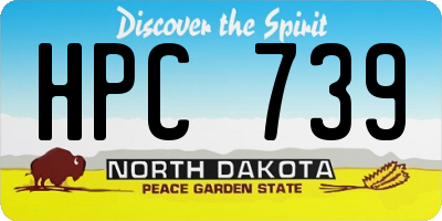 ND license plate HPC739