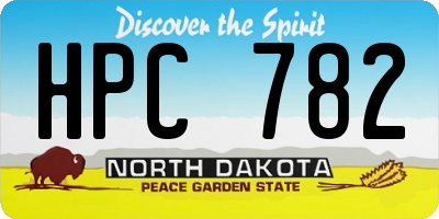 ND license plate HPC782