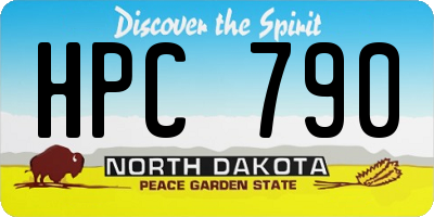 ND license plate HPC790