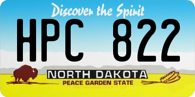 ND license plate HPC822
