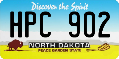 ND license plate HPC902