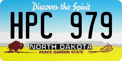 ND license plate HPC979