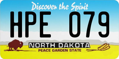 ND license plate HPE079