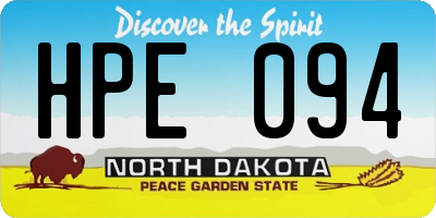 ND license plate HPE094