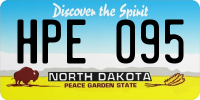 ND license plate HPE095