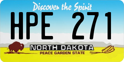 ND license plate HPE271