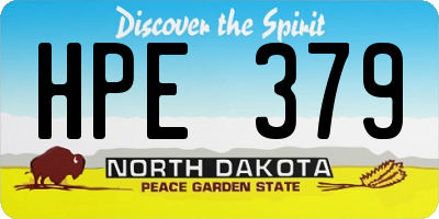 ND license plate HPE379