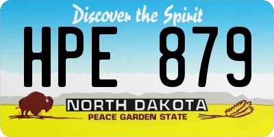 ND license plate HPE879