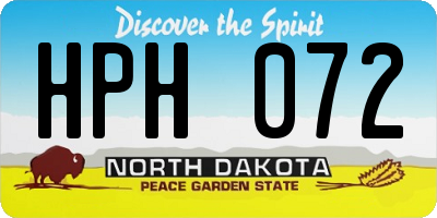 ND license plate HPH072