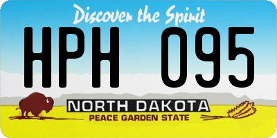 ND license plate HPH095