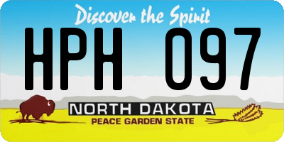 ND license plate HPH097