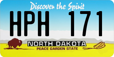 ND license plate HPH171