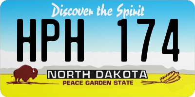 ND license plate HPH174