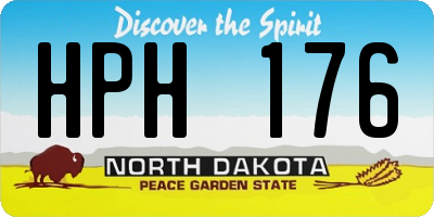 ND license plate HPH176