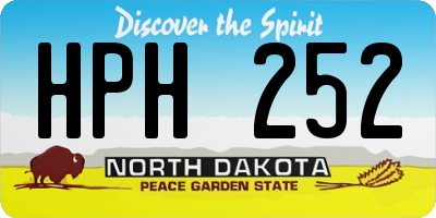 ND license plate HPH252