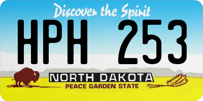 ND license plate HPH253