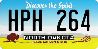 ND license plate HPH264