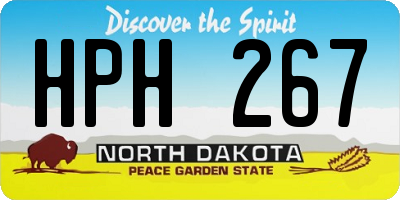 ND license plate HPH267