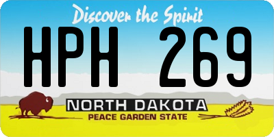 ND license plate HPH269