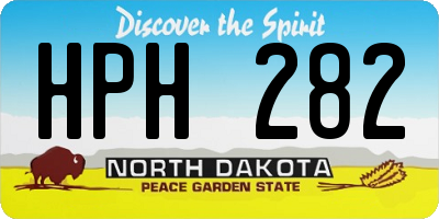 ND license plate HPH282