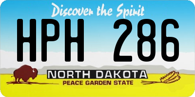ND license plate HPH286