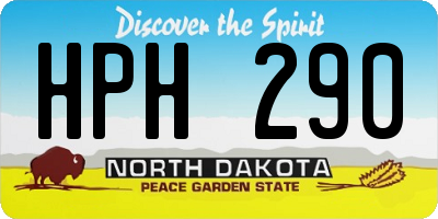 ND license plate HPH290