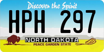 ND license plate HPH297