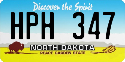 ND license plate HPH347