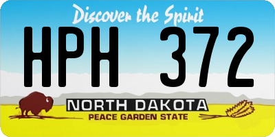 ND license plate HPH372