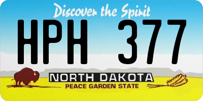 ND license plate HPH377