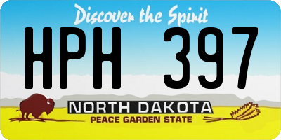 ND license plate HPH397